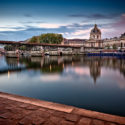 L’aube sur le pont des arts