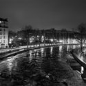 l gèle sur le canal Saint Martin