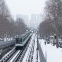 La ligne 6 est sous la neige.